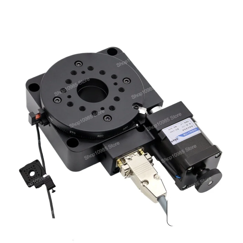 electric rotary table indexing plate hollow precision automatic table lifting table XY can be equipped with  integrated drive