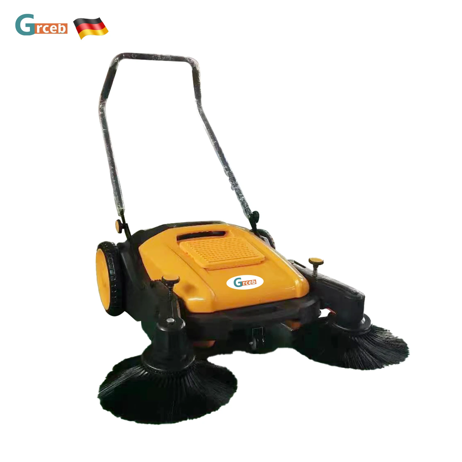 980 Warehouse Used 80L Dustbin Electric Street Sweeper Automatic Road Floor Vacuum Cleaner with Manual Fuel Plastic Material