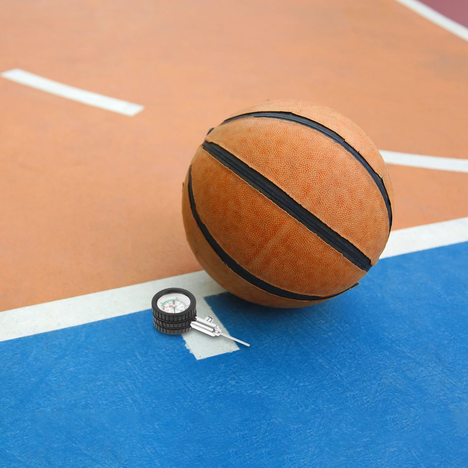 

Ball Pressure Gauge Small Durable Air Tool for Basketball Football Volleyball Sports Pressure Measuring Tool Football Measurer