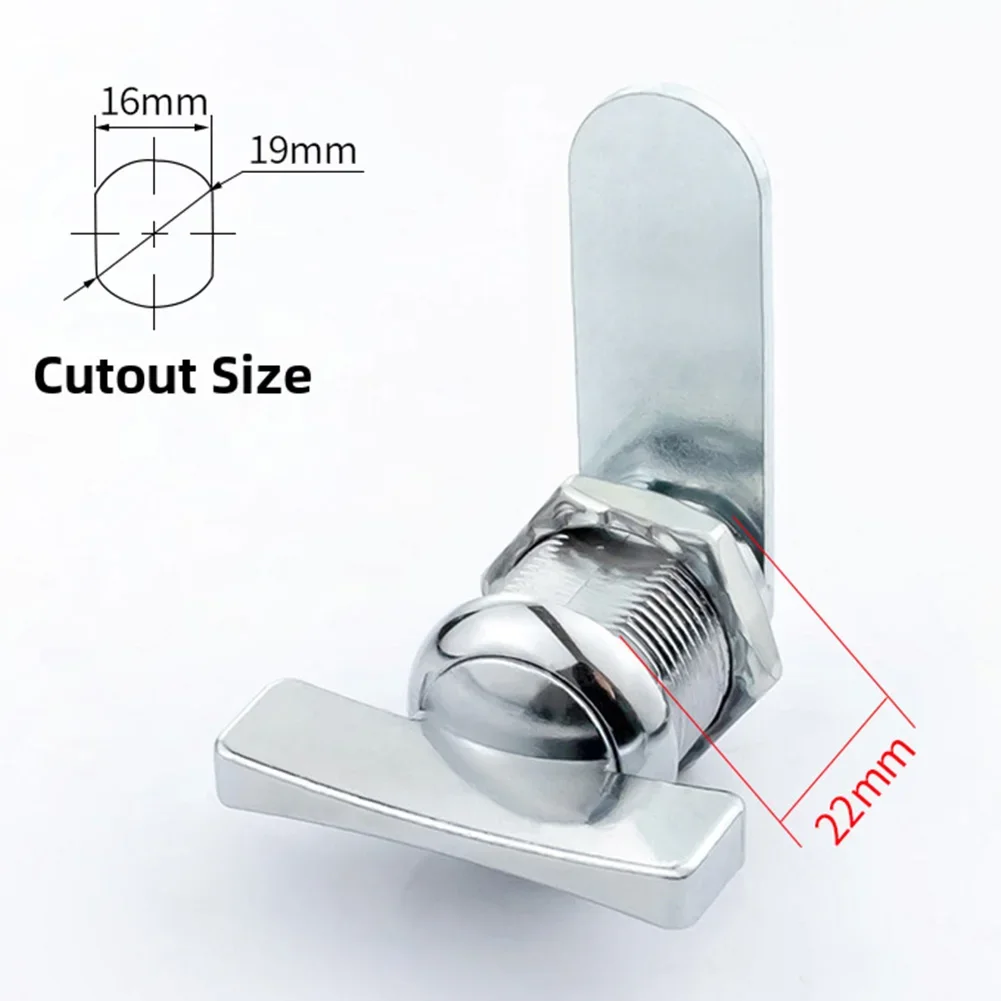 RV Storage Compartment Thumb Cam Latch Non-Locking Zinc Alloy Build for Reliable Performance in Harsh Outdoor Conditions