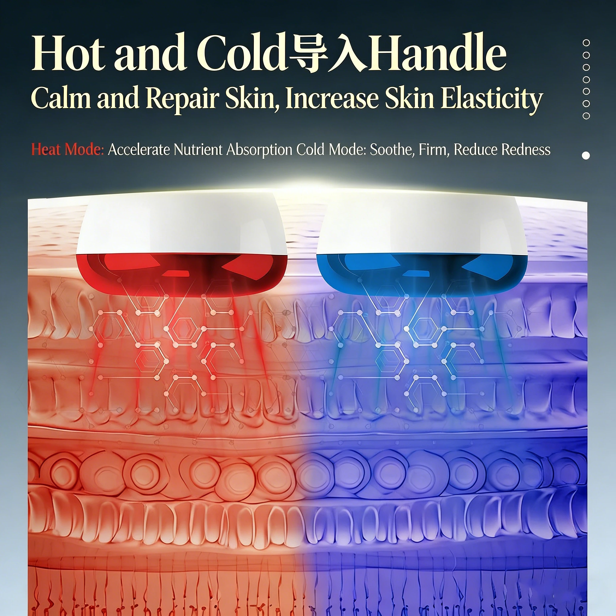 Water Droplet Analyzer LDM Frequency Conversion Enhances Firming and Facial Repair, Improves Skin, Ultrasound Skincare