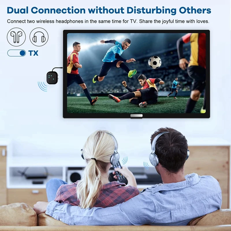 Bluetooth 5.3 Transceiver APTX-Adaptive High-Definition Low Latency Wireless Audio Adapter For Airplanes/TV/Car