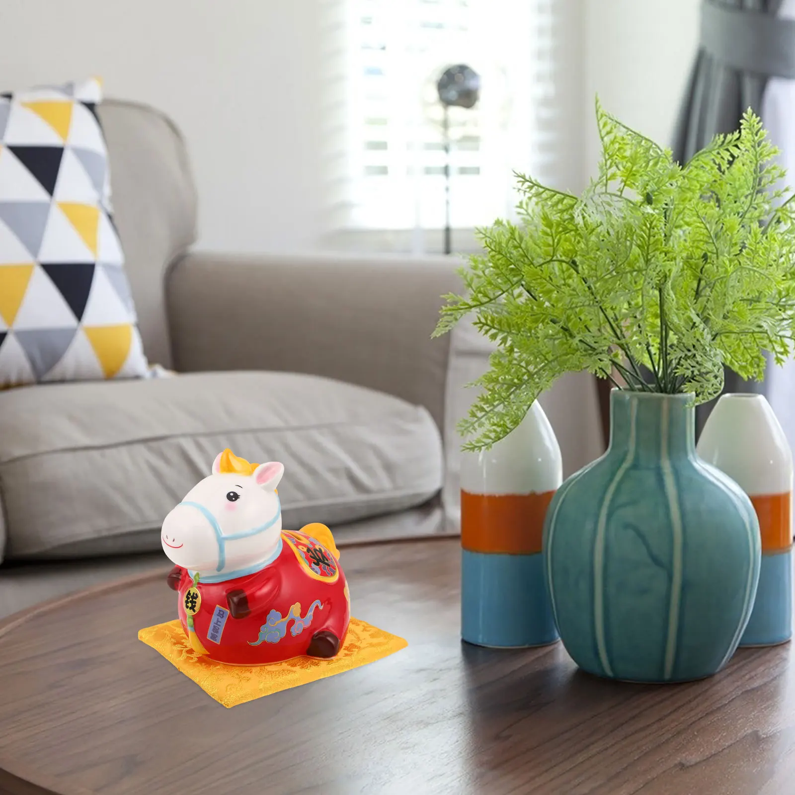 

Creative Zodiac Piggy Bank Ceramic Money Box for Room Decor 12cm Height Ideal Birthday Christmas Gift Item