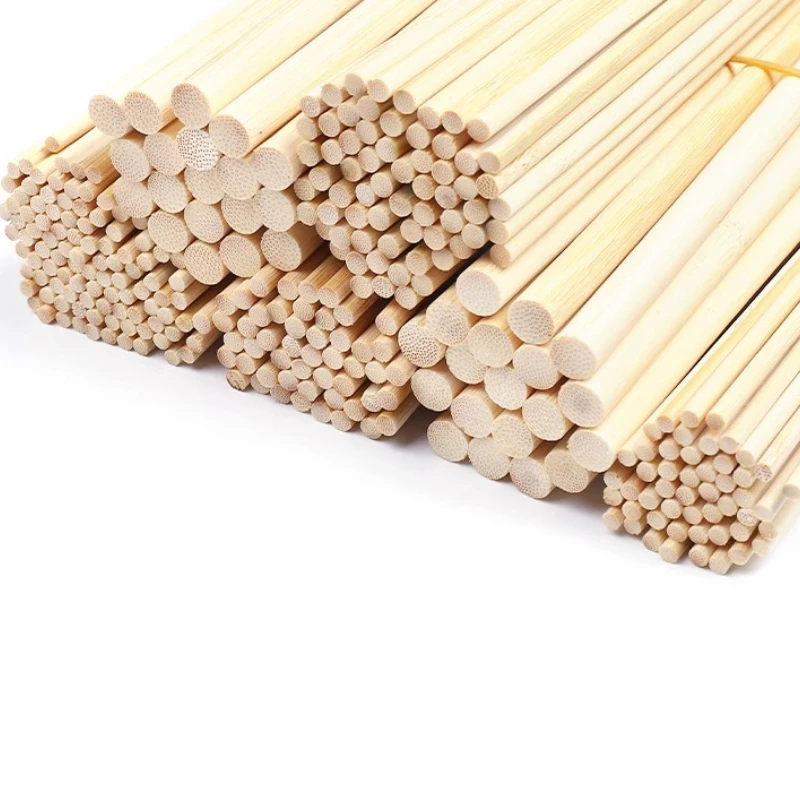 20pcs 30cm 50cm Wood Dowel Bamboo Stick for Model Craft Ornament Construction Rods Model Building Kit Architecture Material