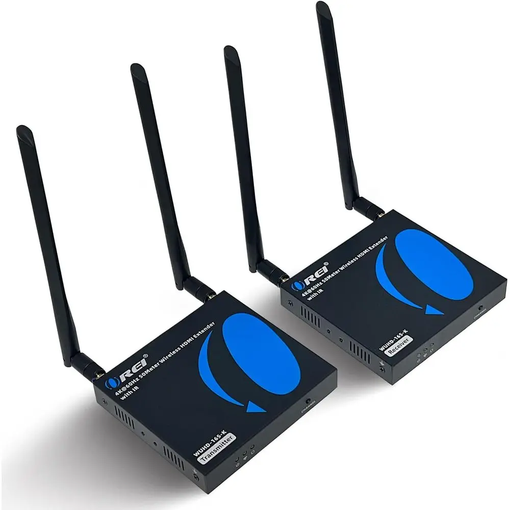 

WirelHDMI Extender Transmitter & Receiver Dongle UtraHD 5.1-5.2 Ghz Up to 4K @ 60Hz - Upto 165 eet - Perect or Streaming rom Lap