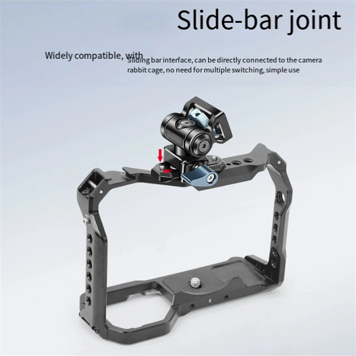 AA87C Abrazadera universal Nato Cámara de liberación rápida Soporte de montaje para monitor de campo Rotación 360 180 °   Inclinación para luz de micrófono de teléfono DJI RS