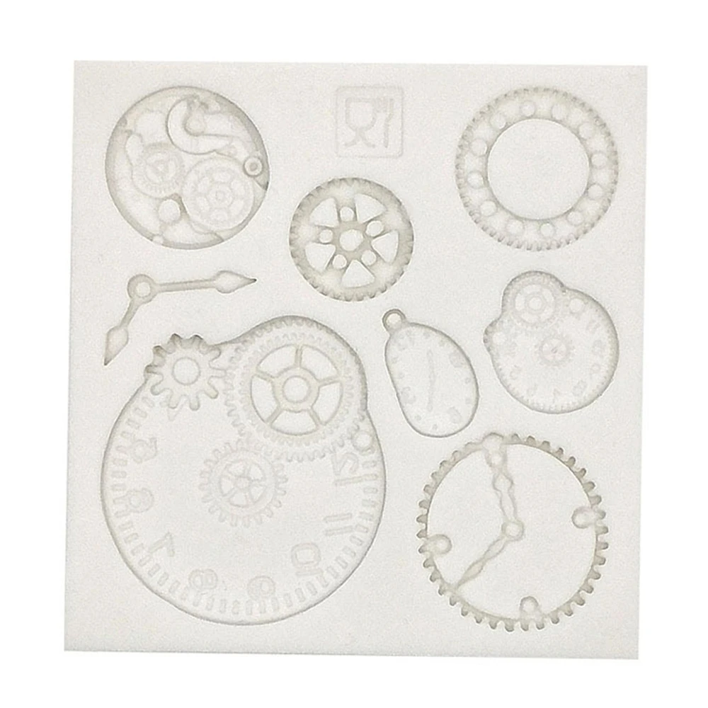 Clock Silicone Fondant Molds For Baking Cake Decorating Tools Candy Chocolate Gumpaste Moulds Kitchen Baking Supplies