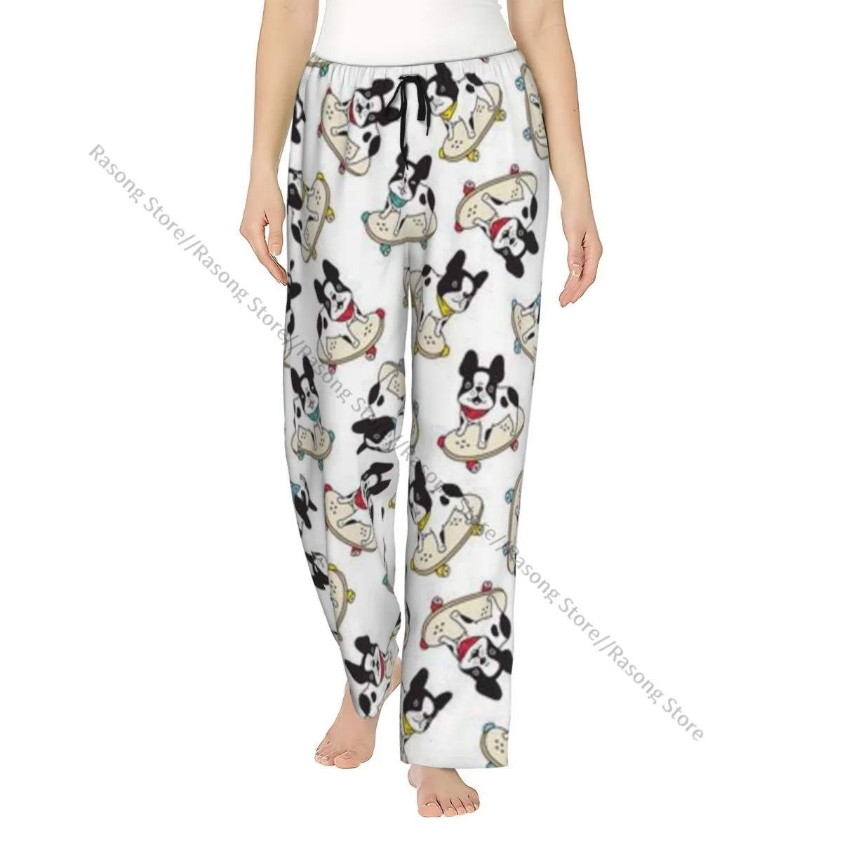 

Women Pajama Pants Dog French Bulldog Sleep Bottoms Soft Loungewear