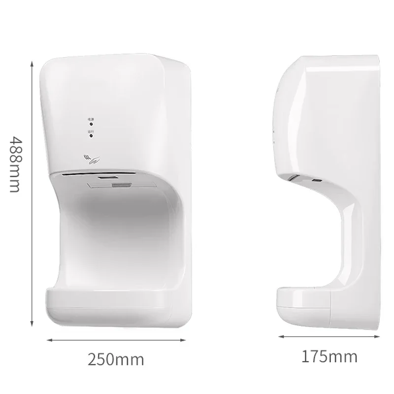 

Efficient Temperature Control Hand Dryer AK2632 High Speed Sensor Bathroom Auto Hot Cold Air Automatic