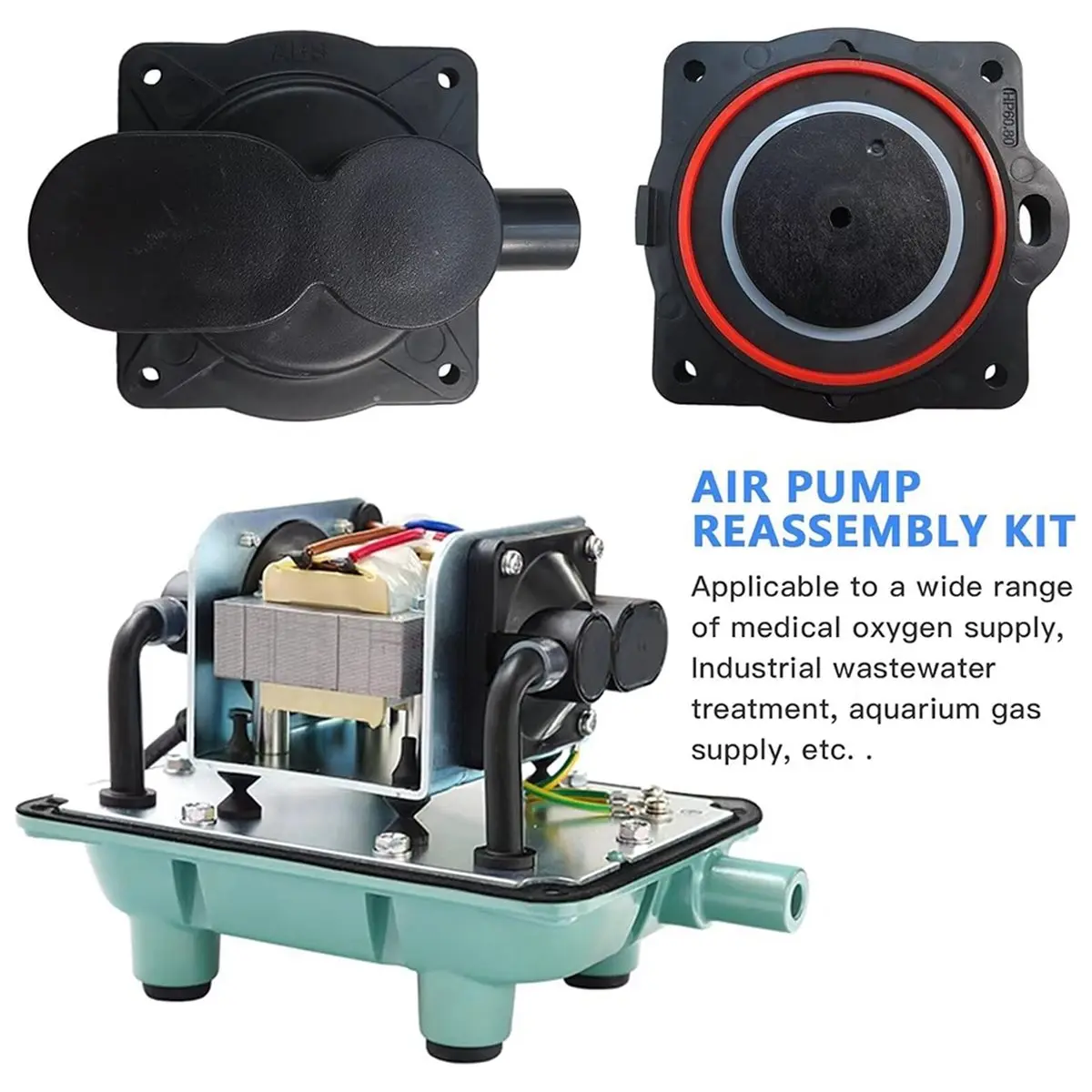 【brilliant】kit-complet-de-reparation-de-pompe-a-air-pour-hp60-80-pour-aqua-aire-aa500-avec-interrupteur-blanc