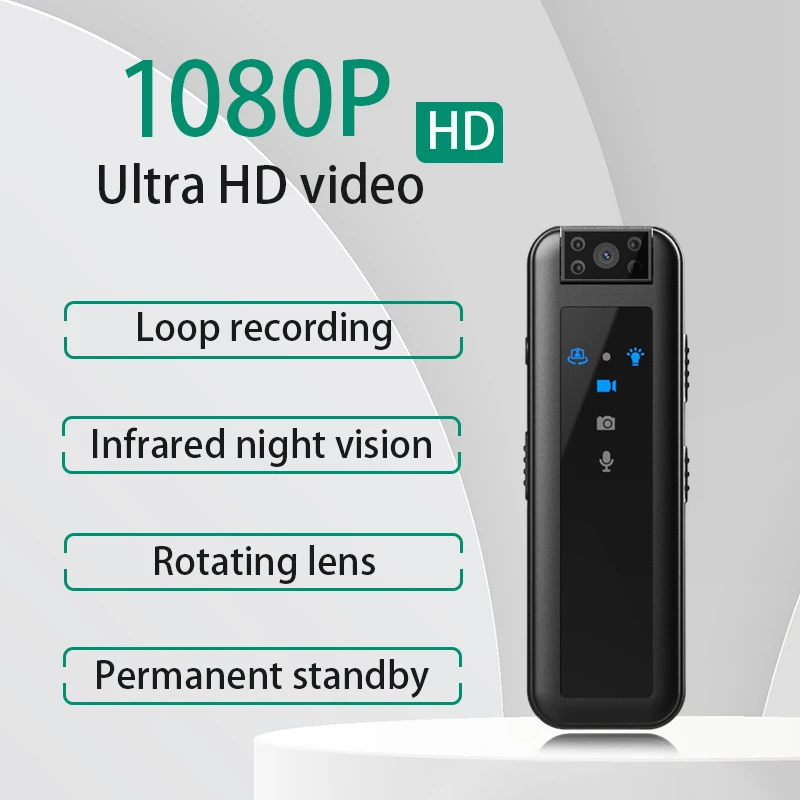 

2-мегапиксельная 1080P видеокамера для правоохранительных органов, рекордер BodyGuard, спортивная цифровая камера DV для конференц-видеокамеры