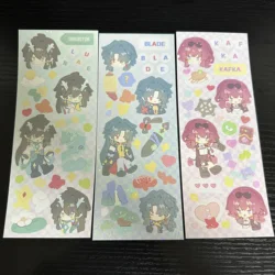 Game Honkai Star Rail Imbibitor Lunae Blade Sticker Cosplay Cute Cartoon Family portrait Motorcycle Phone Adhesive Sticker Gifts