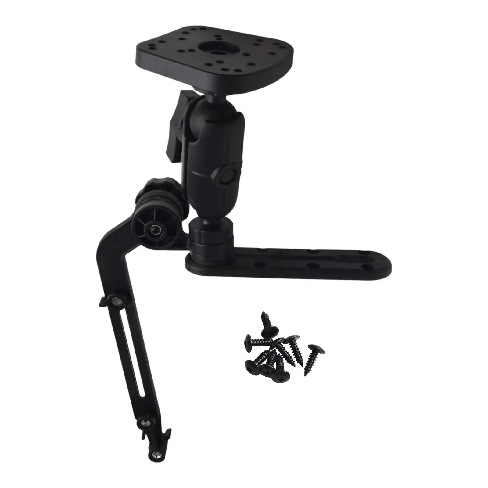 Stable Fishfinder Mount for Kayak Featuring Ball Sleeve Rotation Azimuth Control and Rugged Outdoor-Ready Construction
