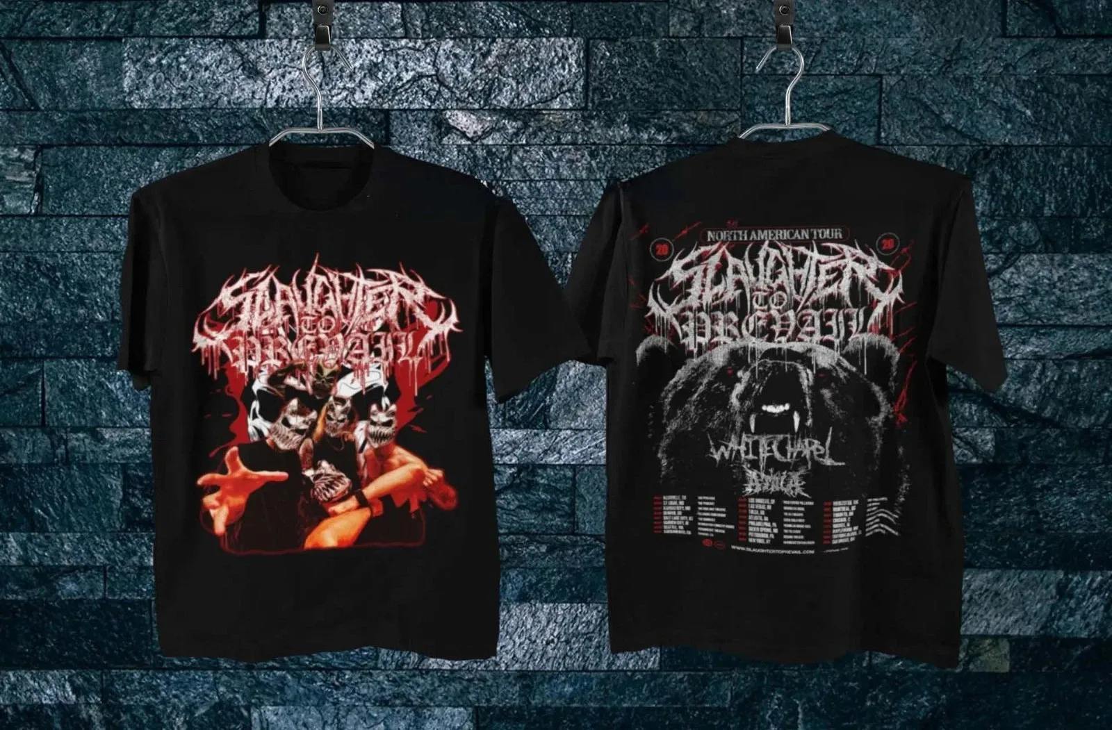 Slaughter to Prevail North America 2026 Tour Schedule Dates Two Sided T-Shirt