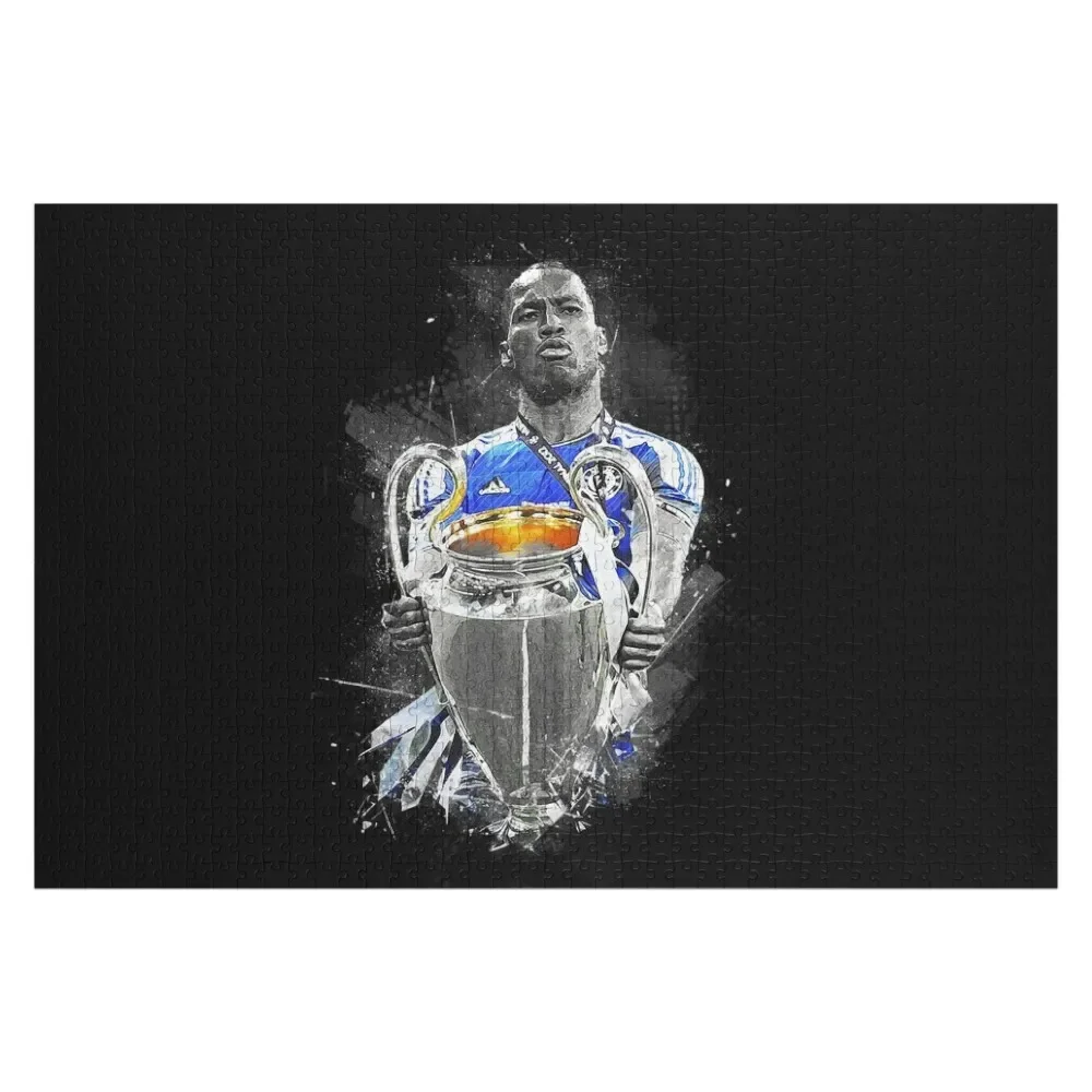 Wallpaper Drogba Art Jigsaw Puzzle Wooden Adults Customized Toys For Kids Puzzle