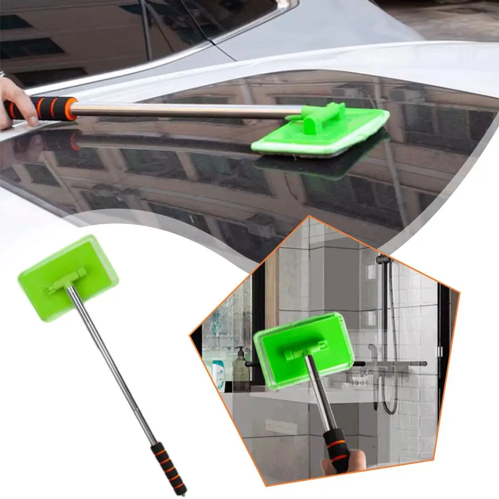 Telescopic Glass Cleaning Wipe Car Cleaning Artifact Windshield Mirror Removal Dust Defogging Wiping Front Glass Cleaning B C0A1