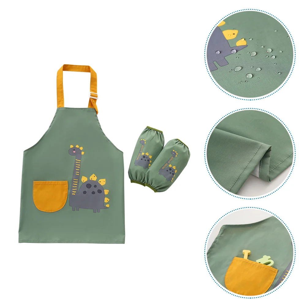 Children's Apron Anti-dirt Adorable Waterproof Baby Smock Kid Painting Kid's Anti-skid Overall Kids Use Dust-proof