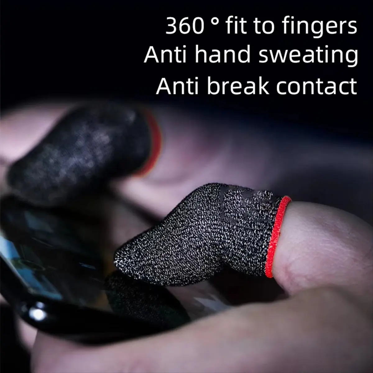 Top Sale 20PCS Gaming Finger Cover Sweatproof Mobile Finger Glove Anti-Slip Gaming Finger Sleeve Gamer Thumb Protector