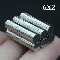 20/30/50/80/100 Pcs 6x2 Neodymium Magnet 6mm x 2mm N35 NdFeB Round Super Powerful Strong Permanent Magnetic imanes Disc