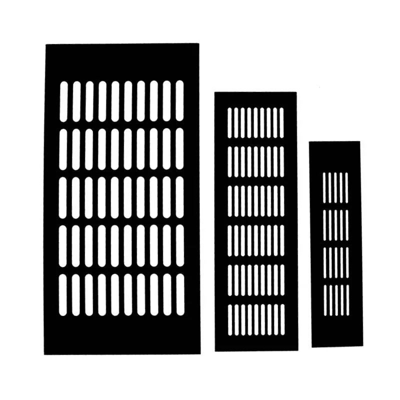 Aluminum Alloy Heat Dissipation GrilleVentilation Mesh & Rectangular Heat-Airing Net for Kitchen Cabinets Length 100mm ~ 300mm
