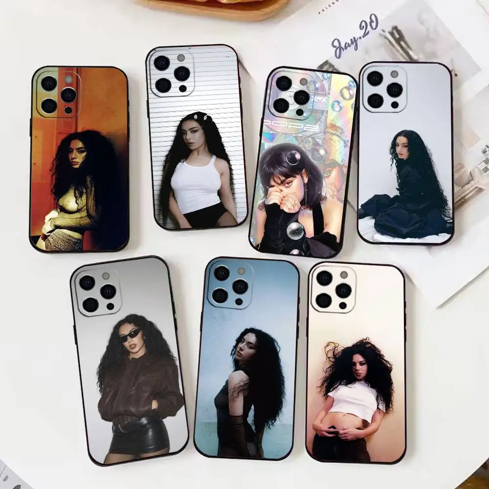 

C-Charli XCX BRAT Singer Phone Case Silicone Soft For IPhone 17 16 15 14 13 12 11 X XR Plus Pro Max Plus
