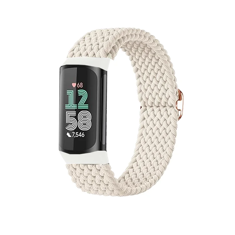 Stretchy Nylon Strap For Fitbit Charge 6 5 Elastic Woven Soft Sport Breathable Watch Band Loop Replacement For Fitbit Charge 5 6 - view 5