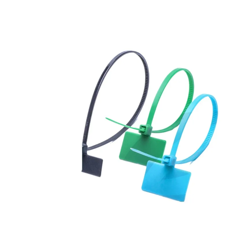 

30Pcs Colorful Nylon Cable Ties Plastic Label Strapping Tape Easy Mark Tag Labels Self-locking Zip Ties Mesh Wire Marker Tools