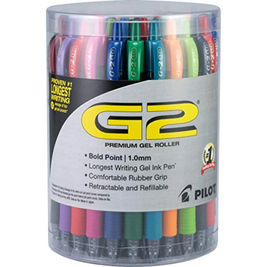 

G2 Premium Gel Ink Pens Bold Point Assorted Colors Tub 4650