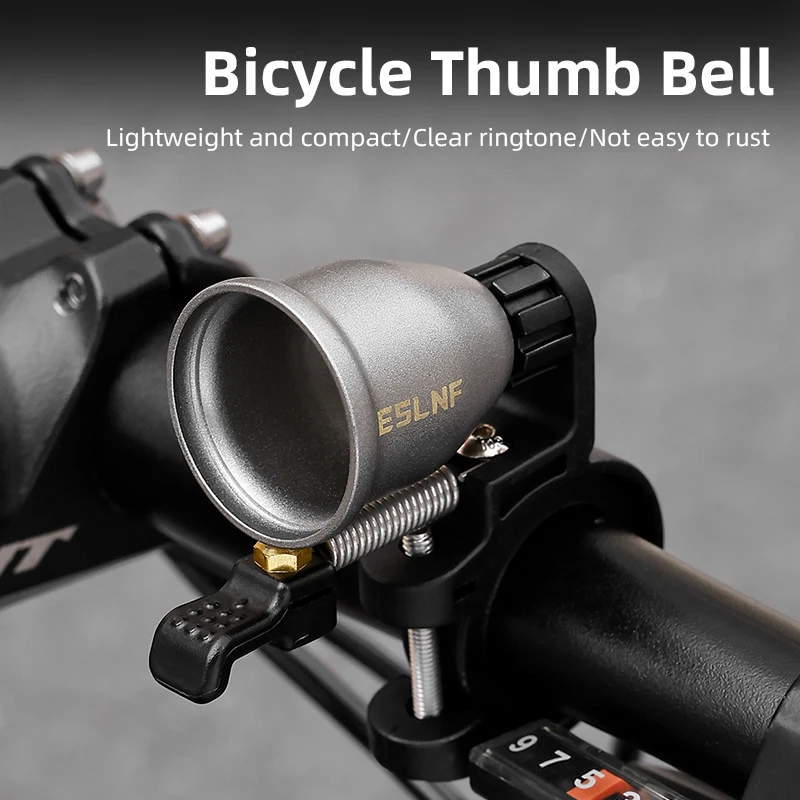 جرس الدراجة النحاسي الفريد من نوعه من ESLNF - نغمة حلقة مشرقة ومبتكرة، ملحق أمان عالمي قوي مضاد للصدأ لدراجة الطريق MTB