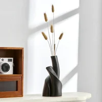 Modern Handmade Ceramic Frosted Desktop Vase Flower Pot 2