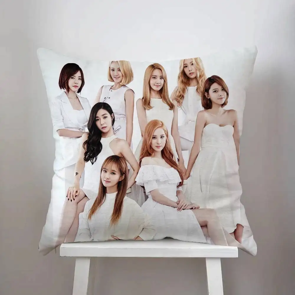 

Pillow Case Girls' Generation Luxury Double-sided For Car Pillows 45x45 Cushions Cover Home And Decoration Sofa Pillowcase 50x50