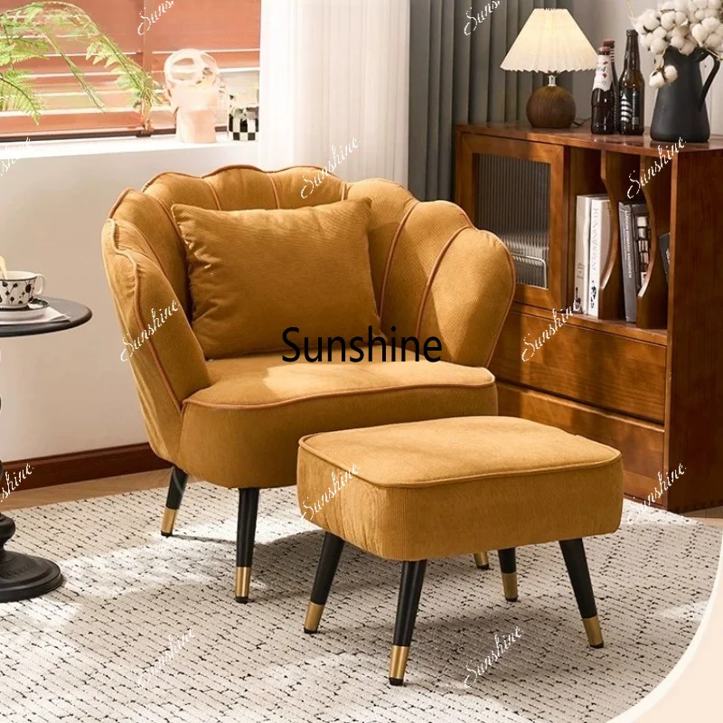 Single sofa chair, American vintage lazy chair, hotel and homestay leisure chair