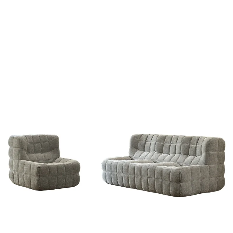 

Lazy sofa full sponge living room simple style vacuum packaging boxed compression fabric sofa