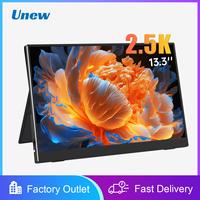 13.3 inch Portable Gaming Monitor 2.5K Screen 60Hz Display HDMI Type-C with Magnetic Cover for PS 5 4 Phone Xbox PC Office