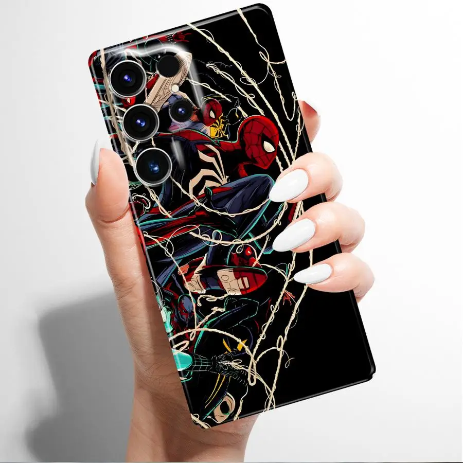 Funda rígida para teléfono Samsung Galaxy S25 Ultra S20 S25 + S24 + S21 S22 S23 FE S24 Plus Note 20 Marvel Spider Man Group