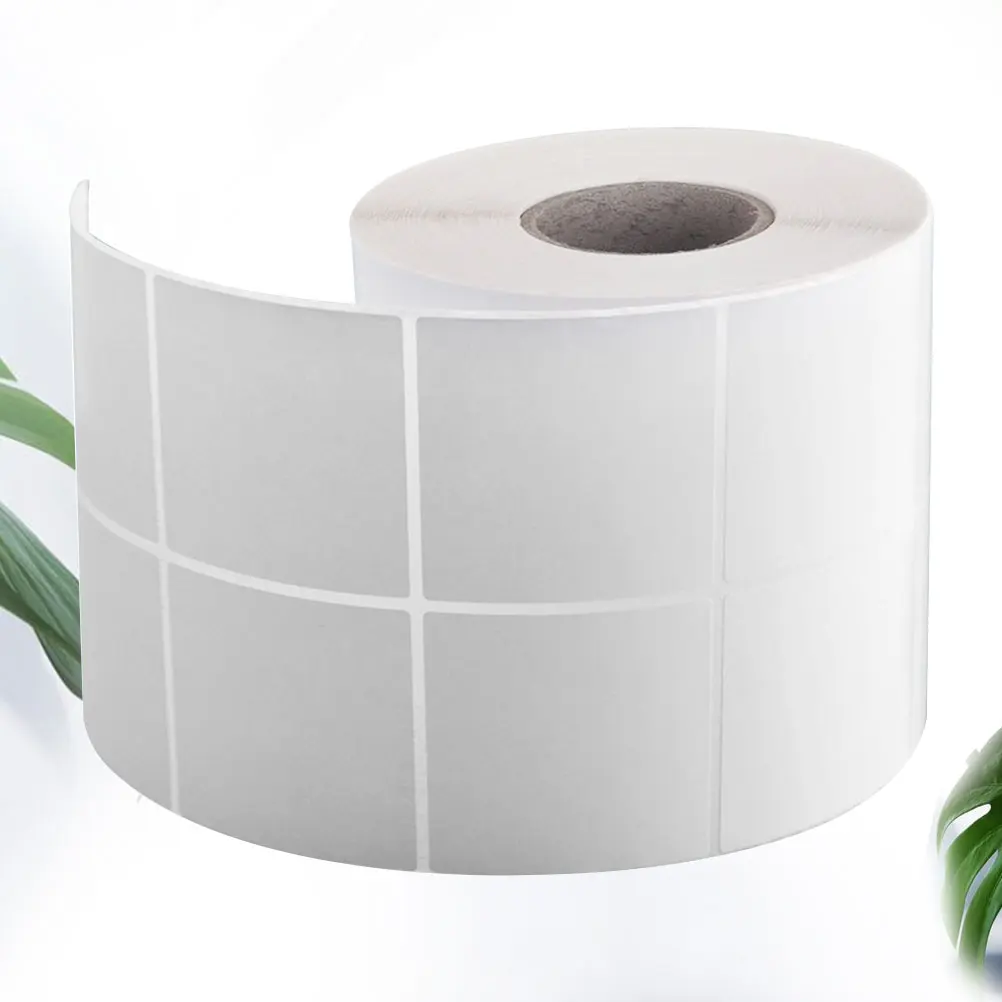 

3000pcs Bar Code Labels White File Folder Stickers Self Adhesive Blank Label For Thermal Printer Writable Inventory Marking Jar