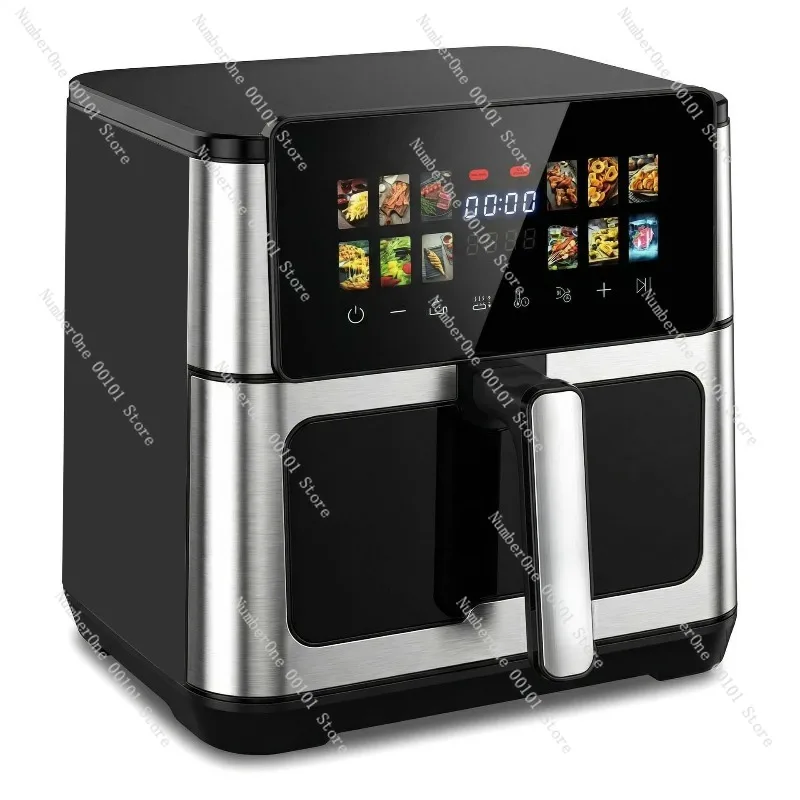 Air Fryer 14L Large Capacity Smart Touch Screen Visible Cooking Air Fryer Multifunction Electric Oven Household Kitchen
