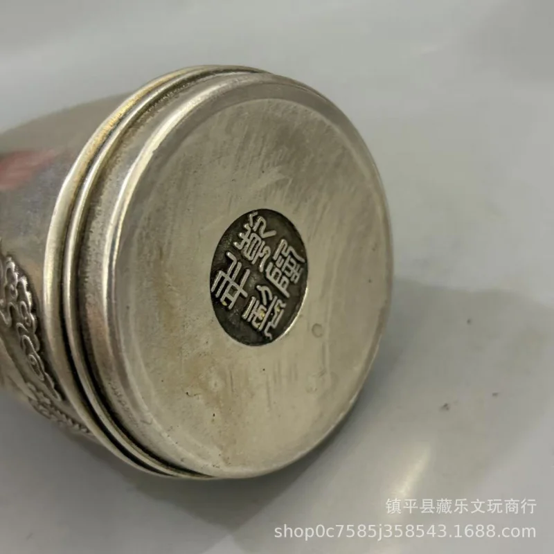 Copper ornament, dragon phoenix wine flask, supplies for housewarming and wedding, Buddhist temple decoration, em