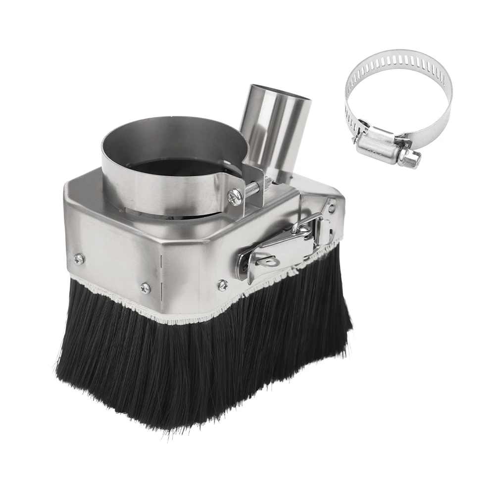 1Pc 65mm/80mm Double Door Spindle Dust Shoe Cover, CNC Router Engraving Machine Vacuum Dust Collection Protective Cover