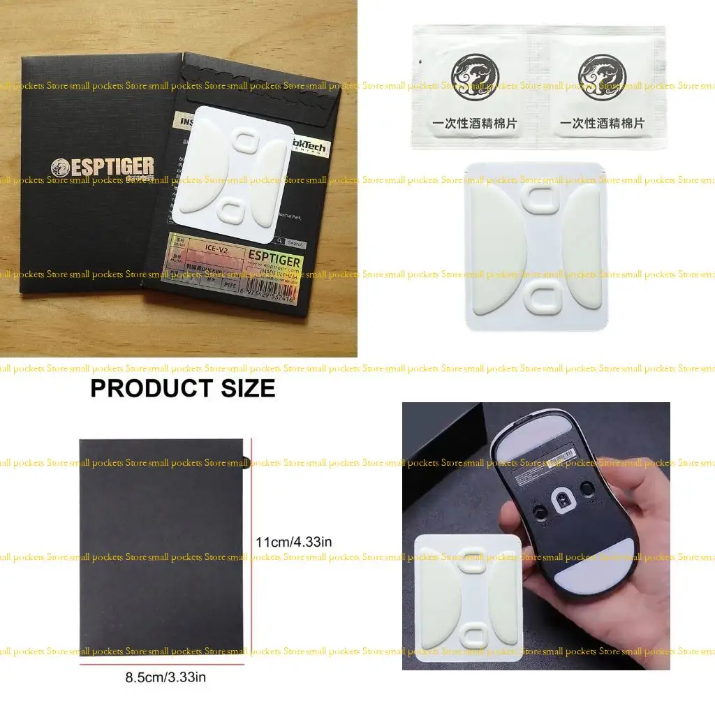 

R1WD наклейка на ножки мыши, коврик для коньков, скользит, изогнутые края для ATK Duckbill