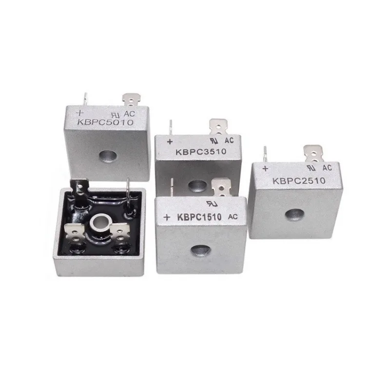 Direct Manufacturer Supply: KBPC5010 Rectifier Bridge Stack, 50A, 1000V High - Power Rectifier for Motor Equipment