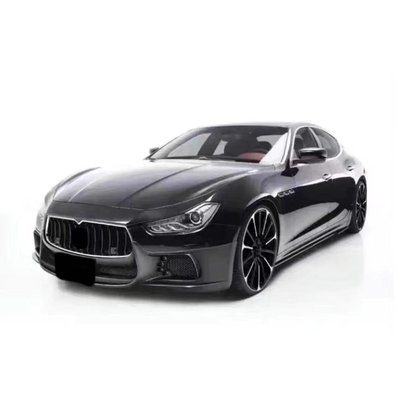 High Quality Glass Fiber Wald Style Body Kit Front Lip Side Skirt Rear Lip For Maserati Ghibli