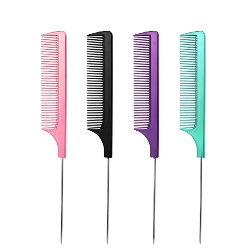 Makeup Disc Hair Professional Fluffy Hair Comb Household Salon Highlight Dye Steel Needle Pointed Tail Comb