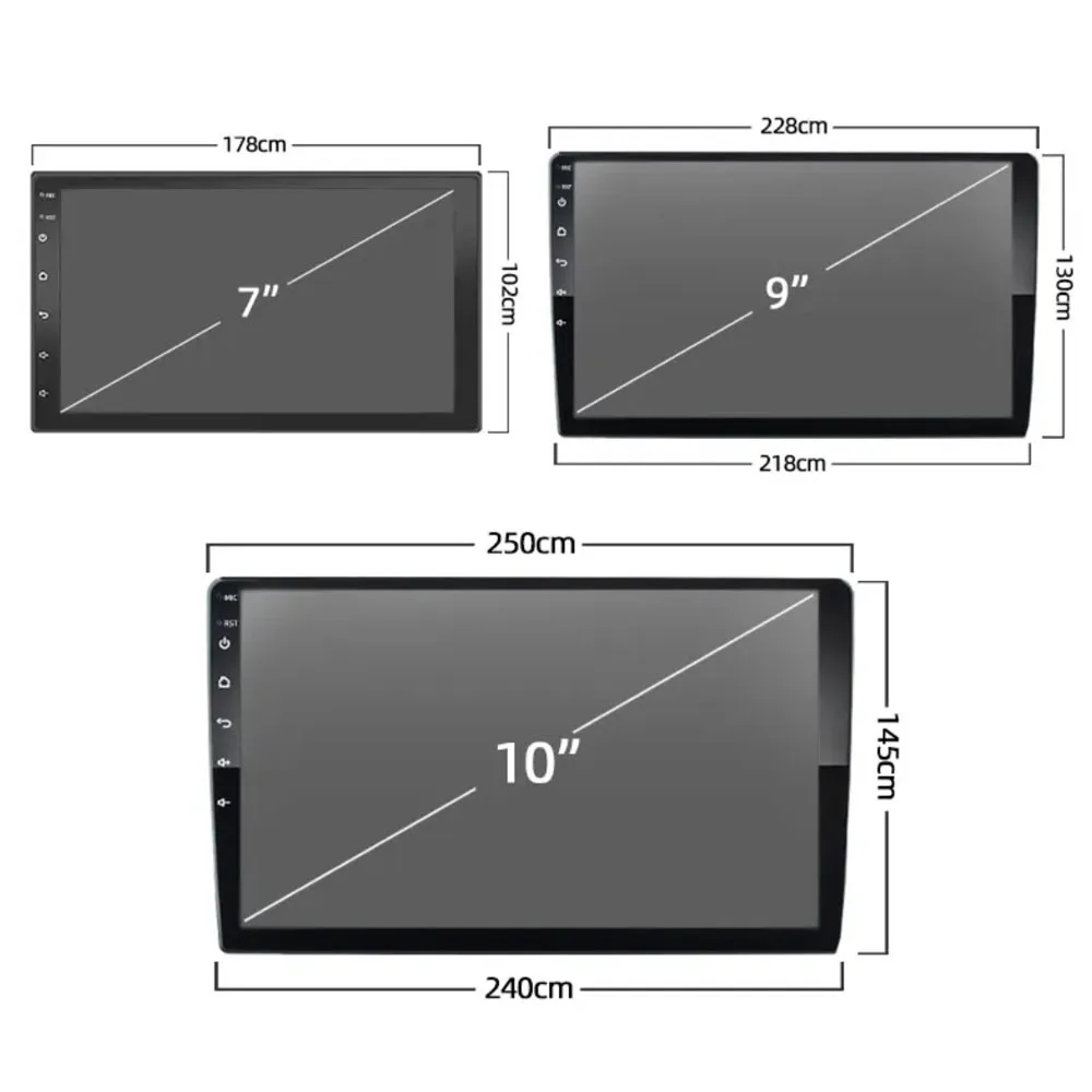 Android 15 9/10 Inch Car Multimedia Video Player 2DIN Stereo Radio Carplay Android Auto For Nissan Hyundai Kia Toyota Honda VW