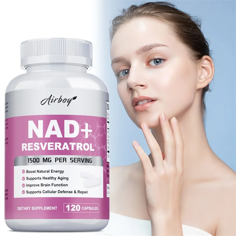 

NAD + Resveratrol - Anti-Aging Cell Booster, Improves Energy and Vitality, Strengthens The Immune System, Supports Heart Health