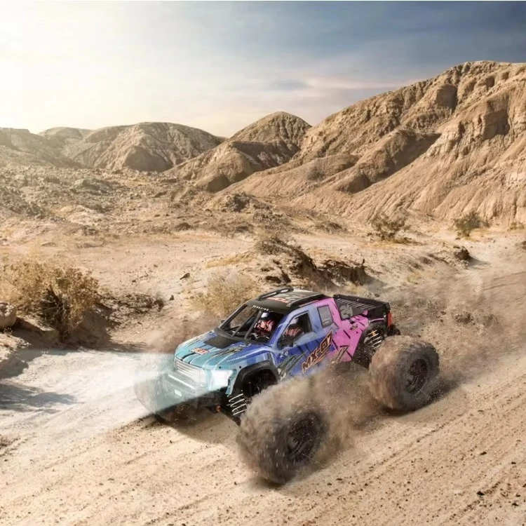 Racing MX-07 1:7 Scale Brushless RC Monster Truck 4WD CNC Metal Chassis 8S LiPo Compatibility 80kmh Hydraulic Aluminum Shocks