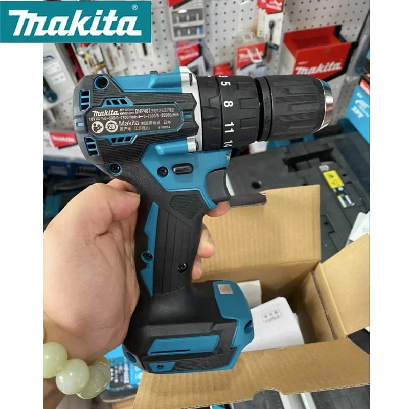 Makita DHP487Z Cordless Impact Drill 18V LXT Brushless Motor Compact Hammer Driver Rechargeable Screwdriver Power Tools DHP487