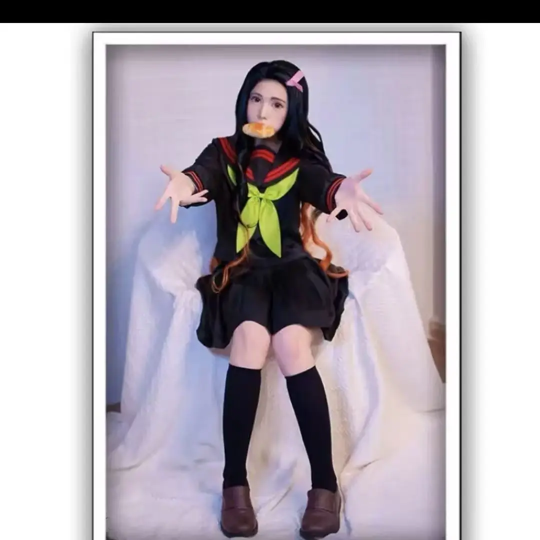 Kamado Nezuko Anime Matrosenanzug Cosplay-Outfit