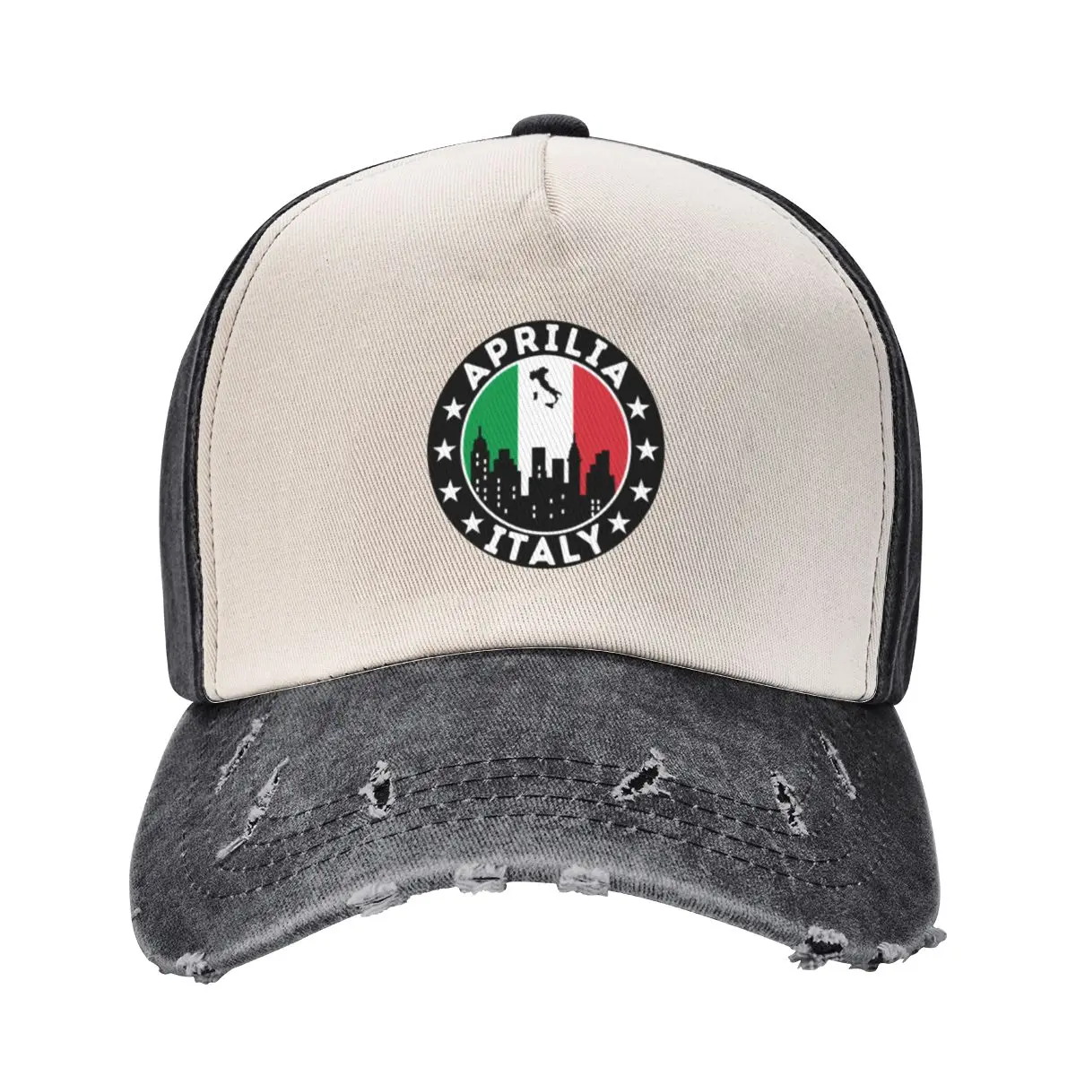 Aprilia City Skyline, Italian Flag Baseball Cap fashionable Christmas Hat Beach Bag Hat Beach Mens Tennis Women's