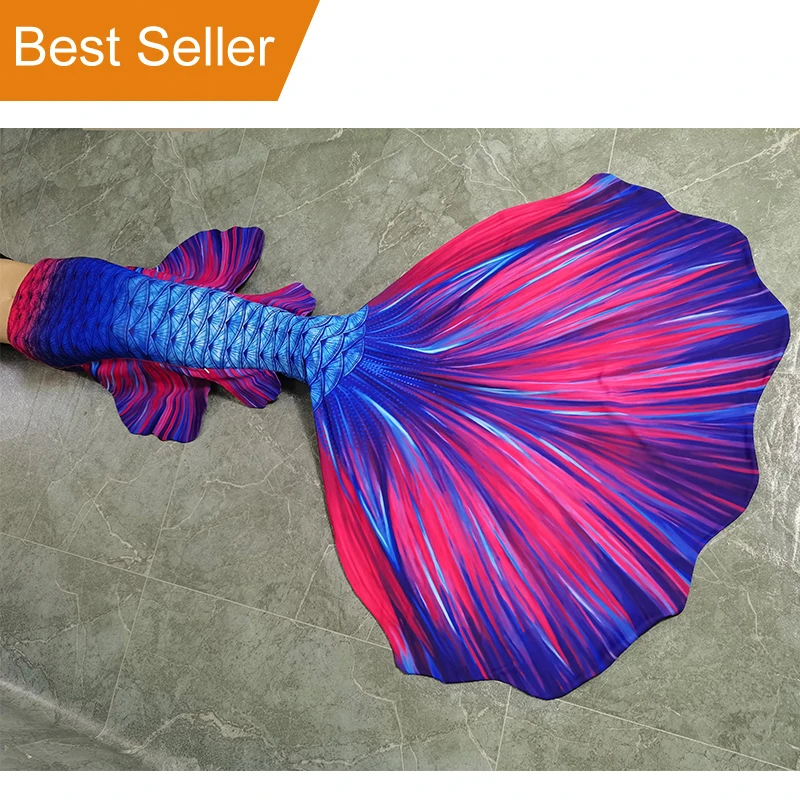 New Design Fighting Fish Betta Mermaid Tail Skins Rumble Fish Swimsuits for Swimming and Diving With Great High Quality with Fin